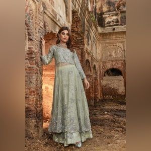 Rizwan Ahmed Reena Pakistani Formal Wear Lehenga Long Dress